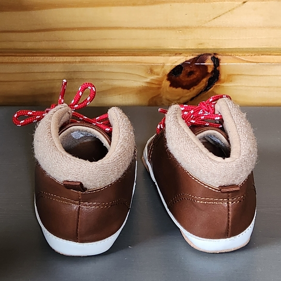 Old Navy Shoes | Baby Hiker Boot Brown Soft Sole with Grips 18-24m 18m - Picture 3 of 7